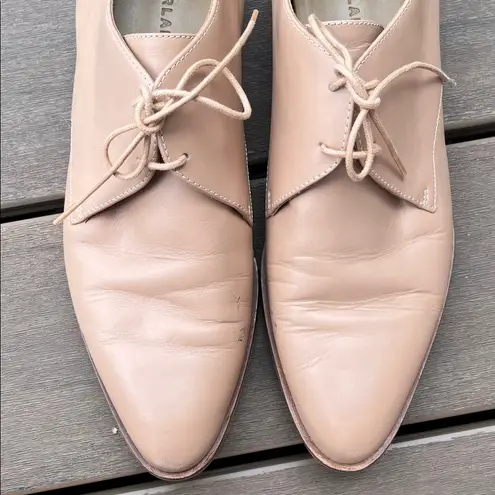 Evereve Everlane The Modern Oxford Blush Creme Leather Derby Shoes - Size 10.5