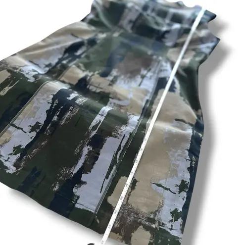 Love moschino Black Olive Gray Abstract Bodycon Dress - Size 12