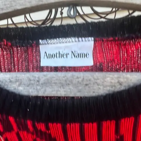 Vintage 90s Another Name Red and Black Star Knit Sweater Size XL