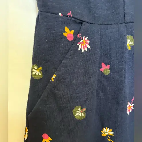 Boden USA Boden Phoebe Navy Blue Floral Cotton Sheath Dress Size 6P