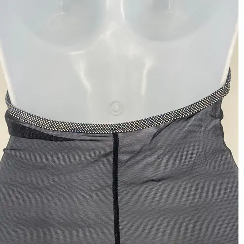 Sentimental by Sam Hourani Y2K Dress OS Metallic Festival Street Mesh Club Rave Silver Size M