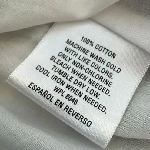 Maison Jules Summer White and Navy Striped Dress XXL