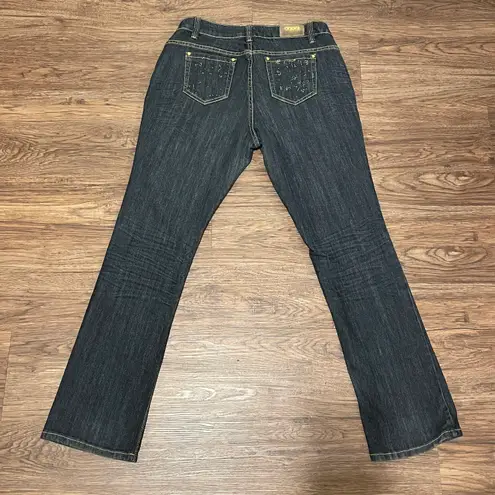 COOGI Women’s Bootcut Rhinestone Jeans Dark Denim Size 14