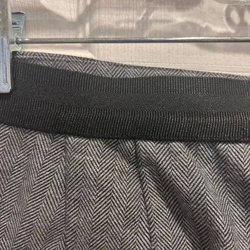 ZARA ‎ B Gray Herringbone Ankle Dress Pants Women's XL Career Professional