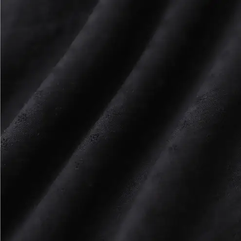 Rihoas Black Embroidery Puffed Sleeve Maxi Dress Size L