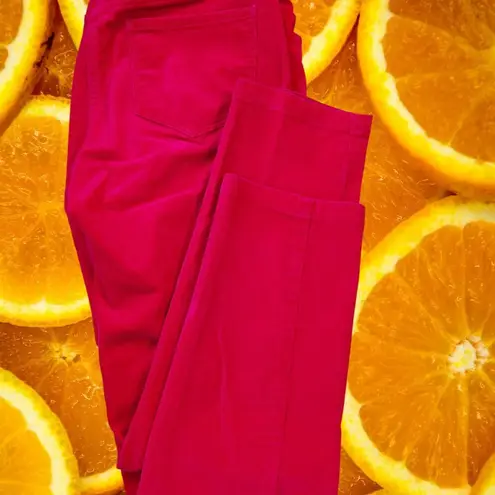 Brooks Brothers Red Fleece Corduroy Pants Size 4 Pink Straight Leg Casual