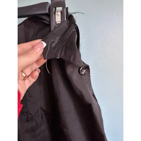 Vintage Charmode Sears 2 Piece Pink Black Satin Women's Pajama Set