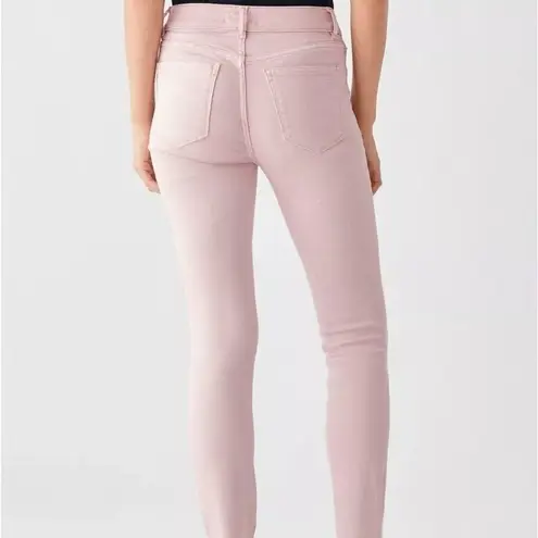 DL1961  Florence Skinny Mid-Rise Ankle Pink Denim Pants Size 23