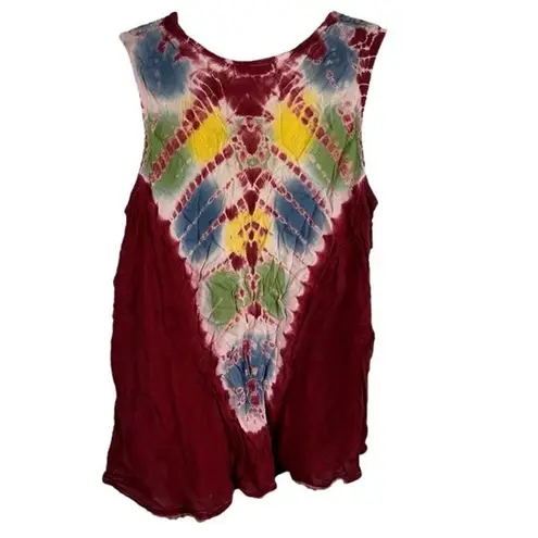Advance Apparels Red Blue Yellow Green Boho Sleeveless Top Free Size Size undefined