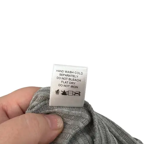 Anthropologie  Ro & De Rib Tunic Tank Top‎ Sleeveless Turtleneck Gray Size Small