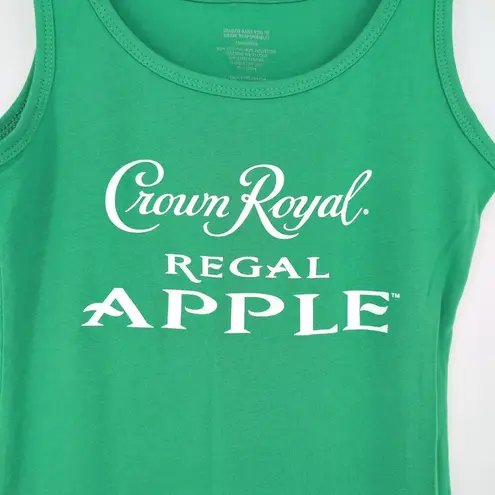 Tangerine Crown Royal Regal Apple Women's Bright Green Tank Top - Size S - GUC