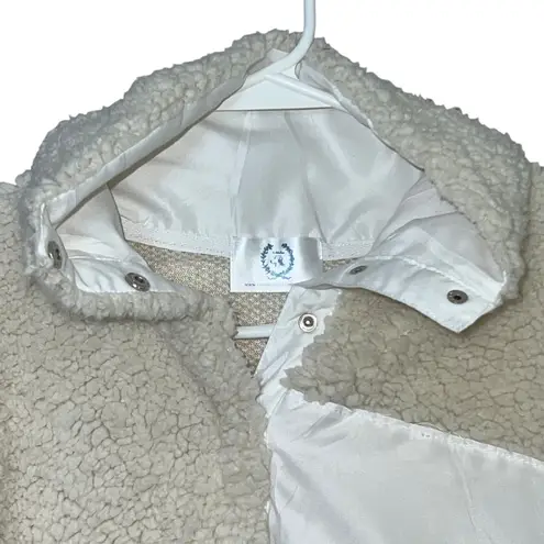 Bella Bean Shop Cozy Cream Sherpa Pullover women’s XL White