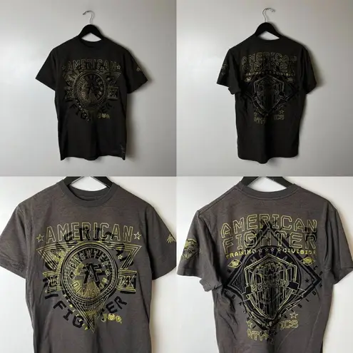 American Fighter T Shirt Small S Gray Graphic Tee