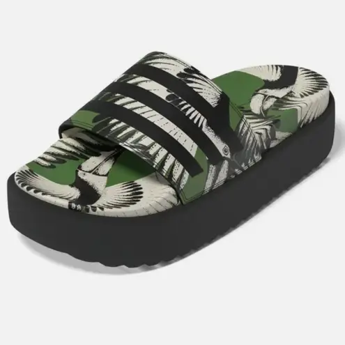 Adidas NWT  Adilette Platform Sandals Women's Sportswear Beach Pool Slides