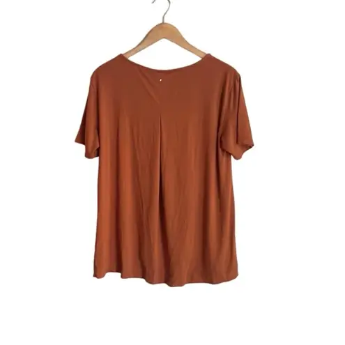 Cuyana High-Low Tee Ginger Orange