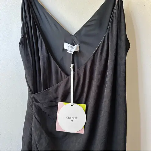 Cushnie x Target Black Leopard Cheetah Jacquard Asymmetrical Dress Size 6 Animal