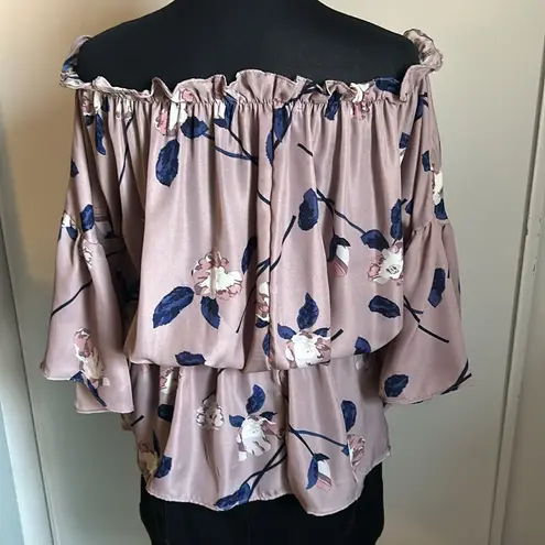 Say What? Macy’s Say What? Juniors Off-The-Shoulder Boho Floral Blouse