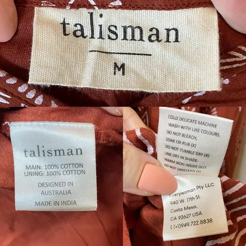 Talisman Babydoll Dress Brown Size M