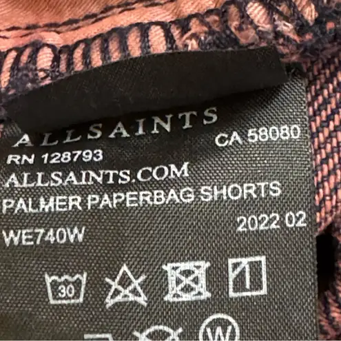 All Saints Palmer Paper-bag Shorts