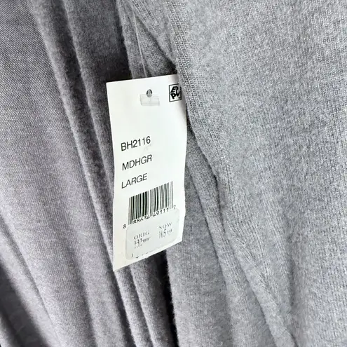Beyond Yoga NWT High Slits Long Duster Cardigan Heather Gray Size Large L NEW