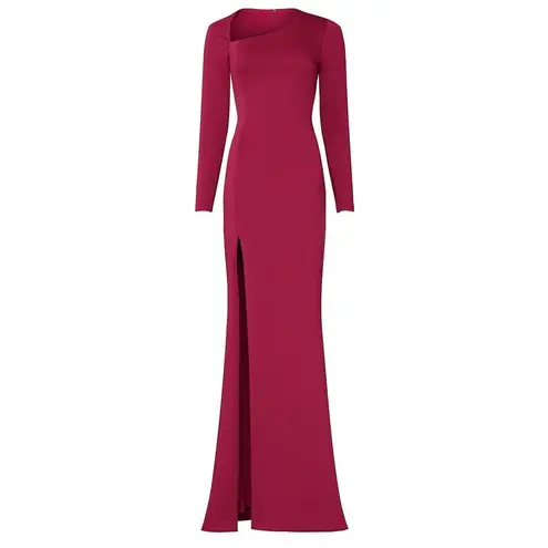 Black Halo  Eve Akasha Gown in Raspberry Size 6