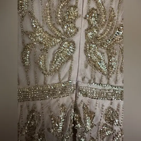 Mac Duggal Beaded Illusion Puff Sleeve Gown 93638