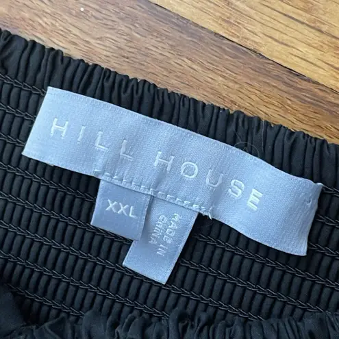 Hill House The Ophelia Nap Dress Size XXL Black Minimalist Midi Casual Cotton