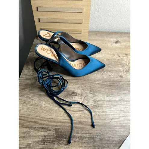 Sam Edelman  Women’s 7.5 Blue Harvie Lace Up Shoes