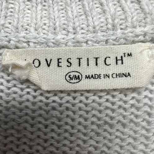 Lovestitch Oversized Knit Womens Sweater S/M Bohemian Hippie Coastal Gardecore