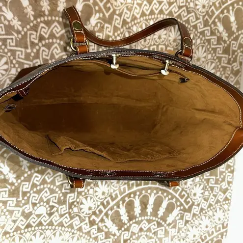 Patricia Nash Benvenuto Heritage Collection Leather Tote with dust bag NWT