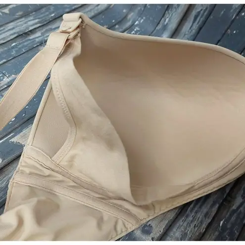Motherhood Intimates Size 38DD Solid Beige Nude Clip