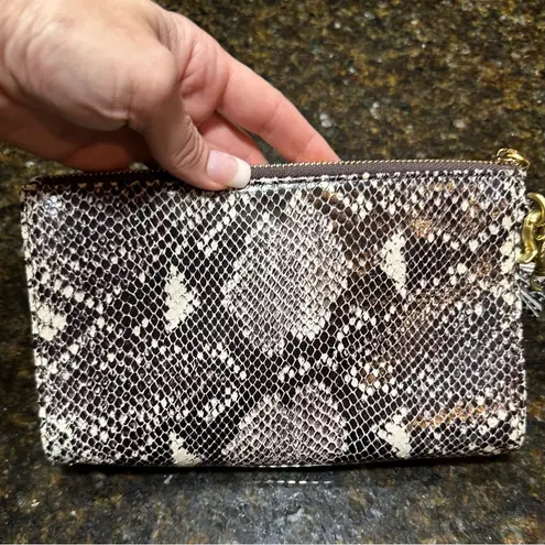 Brahmin EUC Authentic Vintage Python Snakeskin Wristlet Clutch Bag