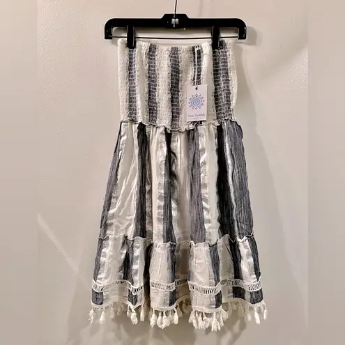 Blue Island NWT Silver Blue Cover Up Dress