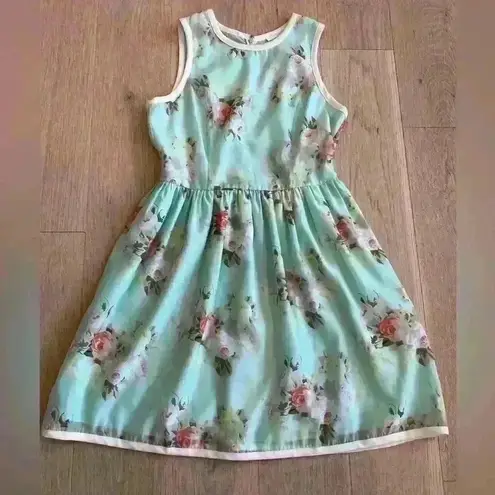 PIPERLIME COLLECTION Mint Green Floral Dress Size Medium