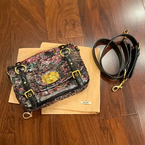 Miu Miu Multicolor sequin crossbody bag