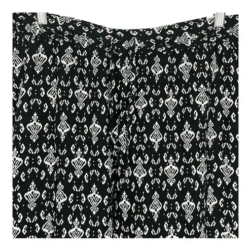 Serra Black & White Pattern Ladies Viscose Flowy Pants Women Size XL NWT