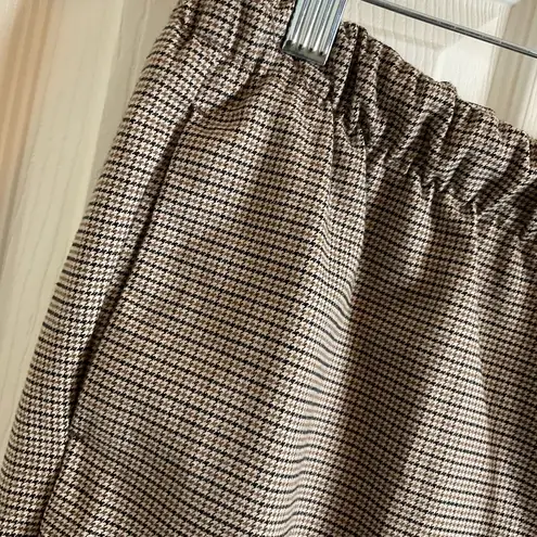 Nicole Miller  Women's Plaid Pants, Front Pockets, Drawstring Size 8