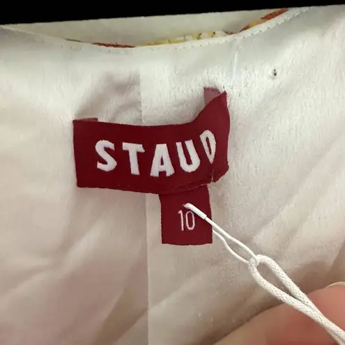 NEW STAUD Lea maxi Dress in Soleil Flower Print Yellow Size 10