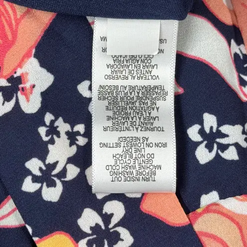 Julia Jordan Dress Floral Midi Career Casual Party Sundress Blue Pink Size 10