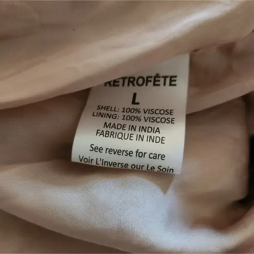 Retrofête Retrofete Katya Dress in Dusty Peach Large Maxi Sequins Cowl Neck Sleeveless NWT