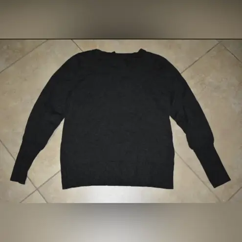 Alfani Bejeweled Dark Gray Womens Sweater Size Large