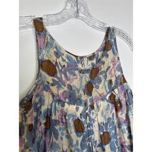 Tracy Reese for Bergdorf Goodman linen silk summer sleeveless top small
