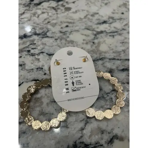 8 Other Reasons Gorg Hoops Gold Womens Size OS