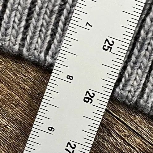 prAna Knit Sweater Gray M One Button Open Front Cider Cardigan Wool Alpaca Blend