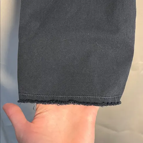 Nili Lotan East Hampton Cropped Raw Hem Navy Cotton Twill Pants Size 0 Blue