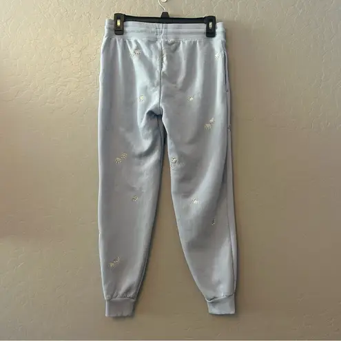 ⭐️Honeydew light blue white paw print two piece pajama loungewear set size xs