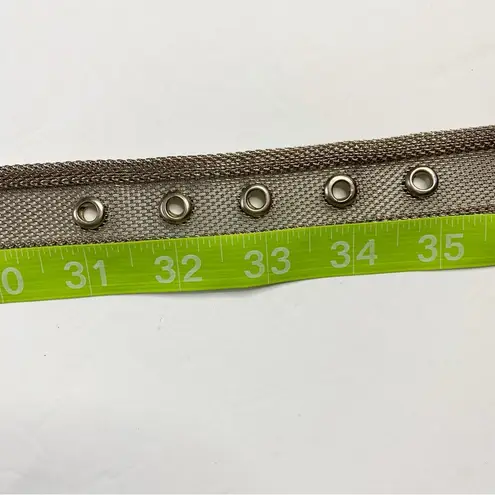 Vintage Silver Western Metallic Mesh Belt