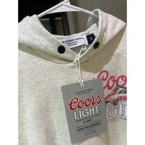 The Laundry Room Coors Racing Hideout Hoodie Pebble Heather Womens Size Small
