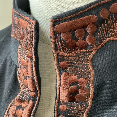 Coldwater Creek NWT Black Brown Embroidered Jacket $100 16
