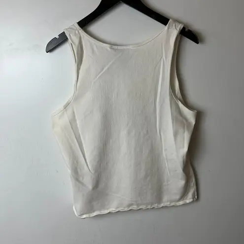 Harley Davidson Vintage Y2K  Tank Top Womens White XL Extra Large Studs Cotton